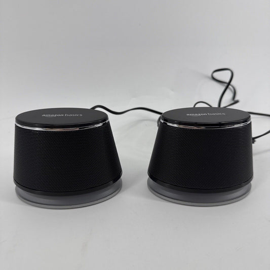 AmazonBasics V620BLACK USB-Powered PC Speakers with Dynamic Sound - Black
