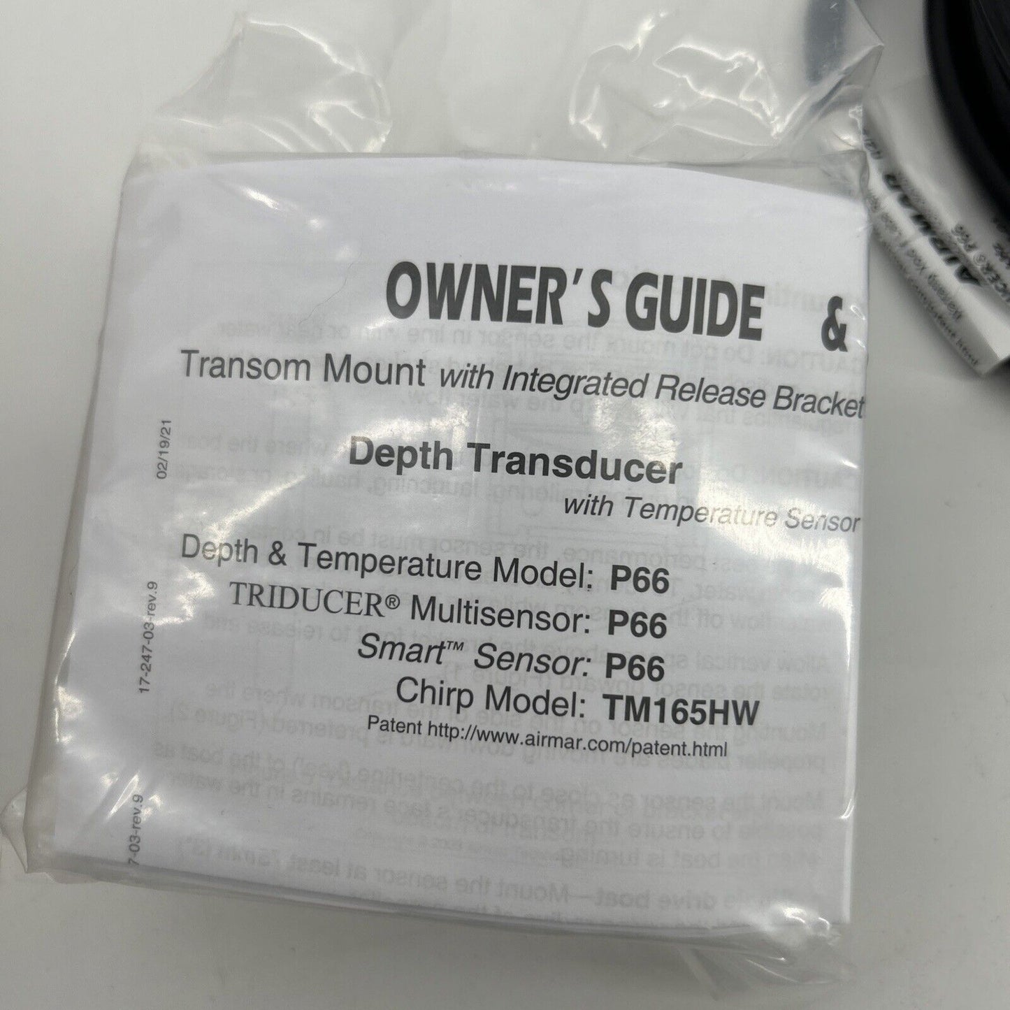 Airmar 31-468-1-01 - P66 Transom Mount Triducer Transducer -  Raymarine E66054