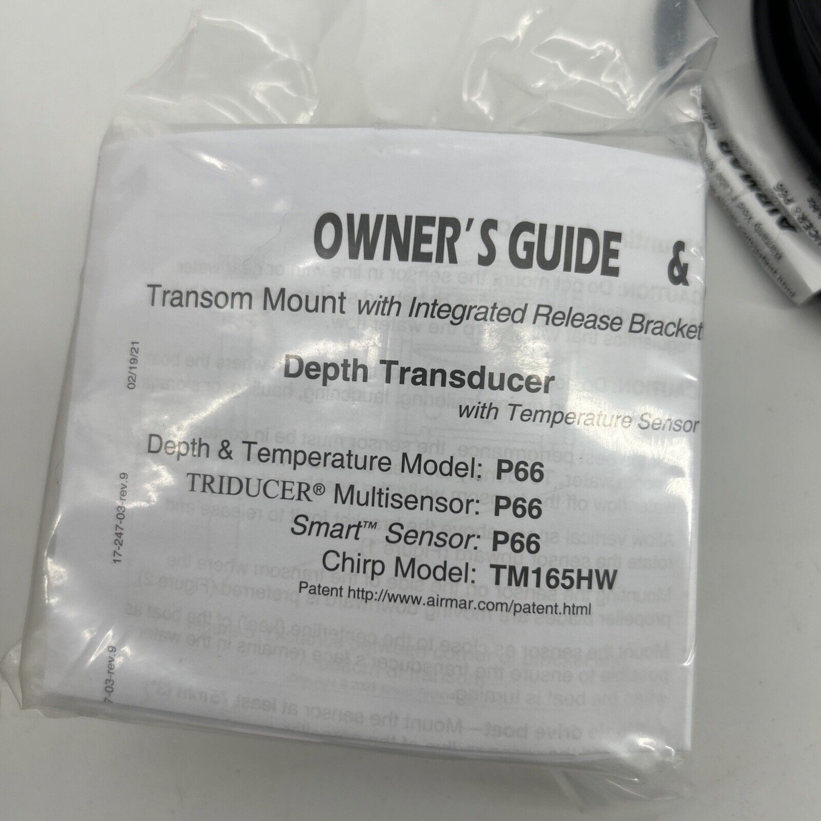 Airmar 31-468-1-01 - P66 Transom Mount Triducer Transducer -  Raymarine E66054