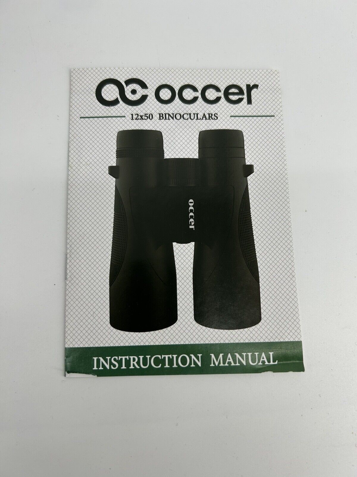 Occer 12X50mm Binoculars - Black HD High Powered Binoculars with Clear Vision