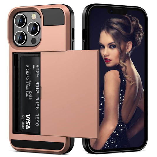 Vofolen Case for iPhone 13 Pro Max Case Wallet Credit Card Holder ID Slot