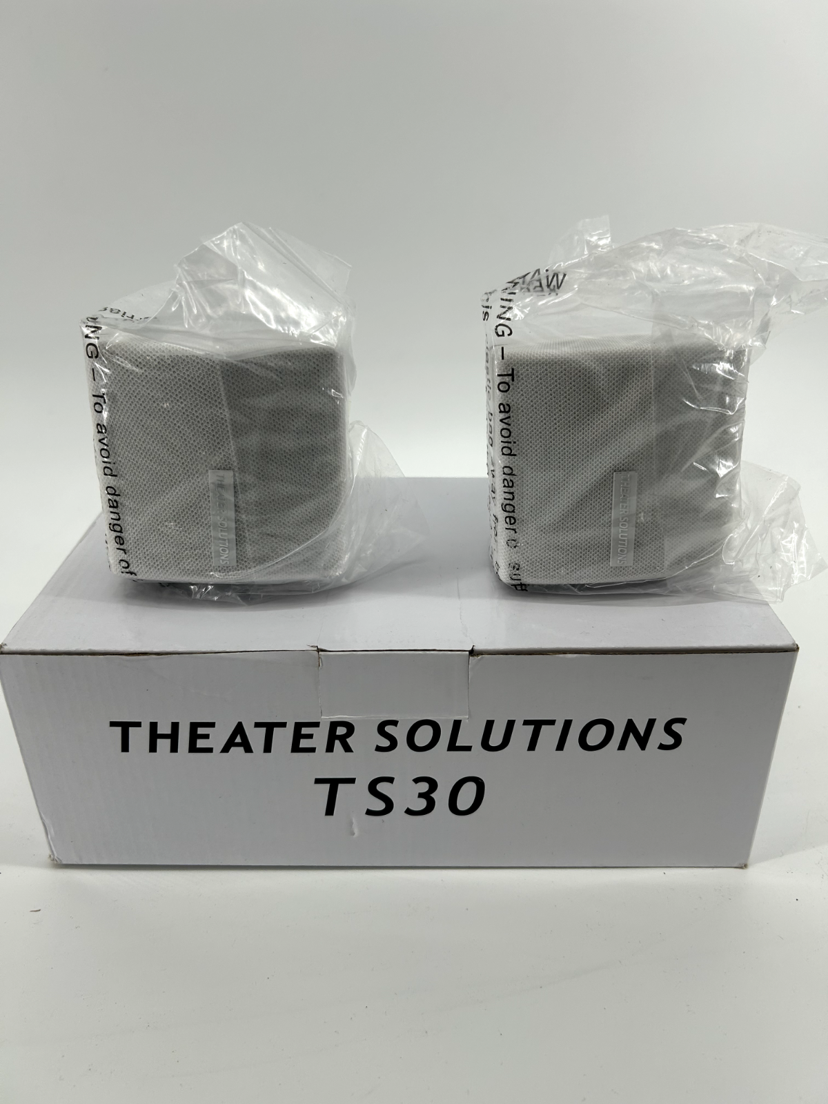 Theater Solutions TS30 Mountable Indoor Speakers White Bookshelf Pair