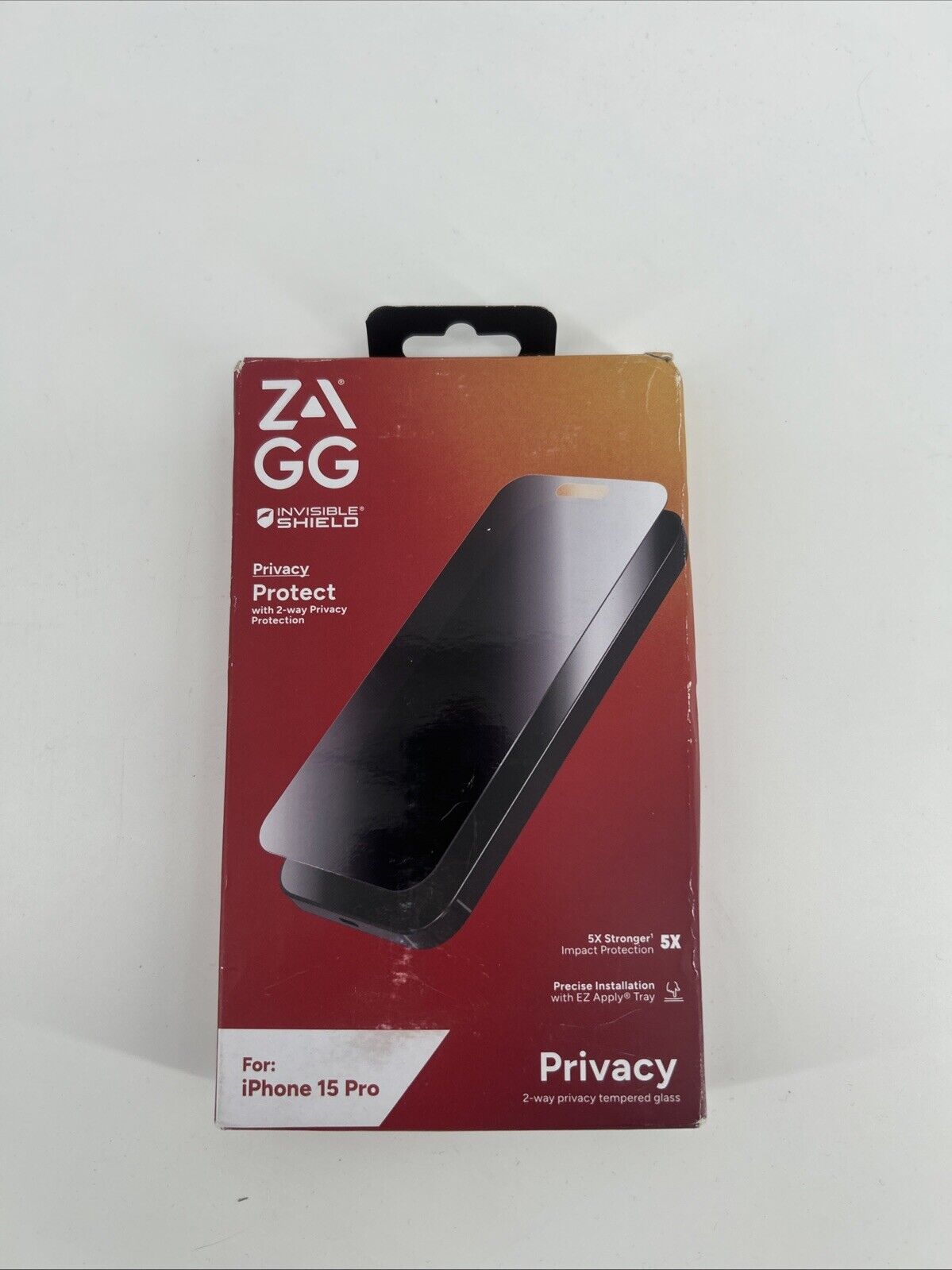 ZAGG Apple iPhone 15 Pro Glass Elite Privacy Screen Protector - Open Box