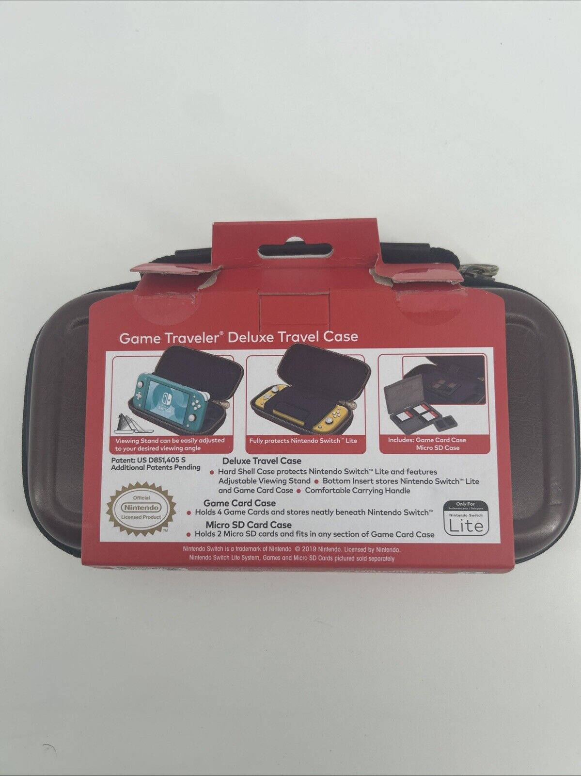 Nintendo Switch Lite Deluxe Leather Travel Case- Legends of Zelda BOTW-NEW. (M3)