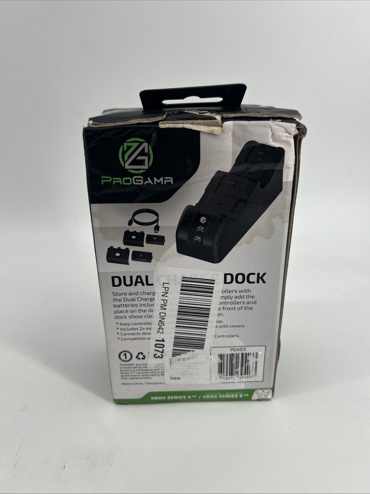ProGamr Dual Charge Dock Xbox Series X/S Controller Accessory 2 Battery Recharge