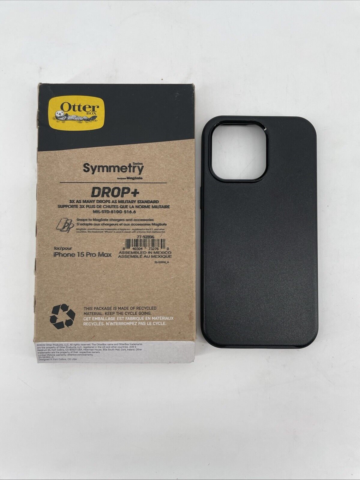 OtterBox SYMMETRY SERIES Case for Apple iPhone 15 Pro Max - Black