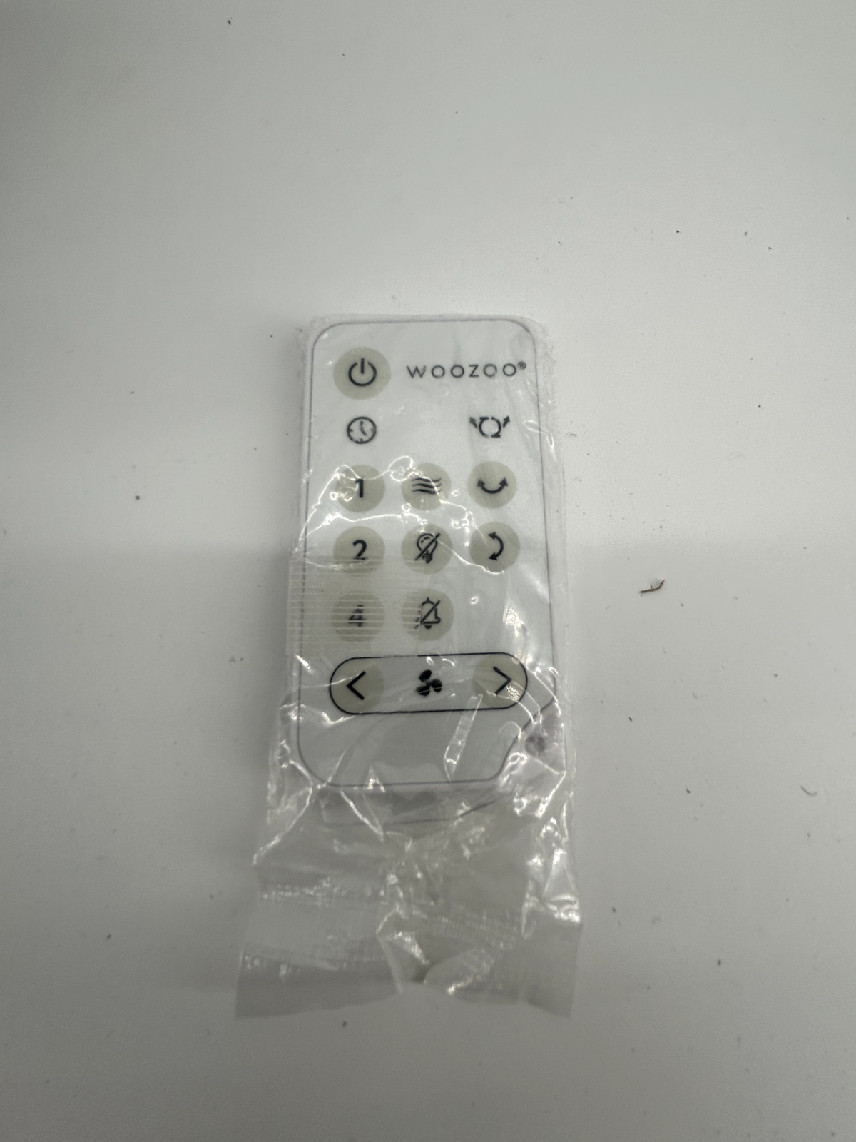 Woozoo Oscillating Desk Fan with Remote Control, Quiet White Fan, PCF-SC15T