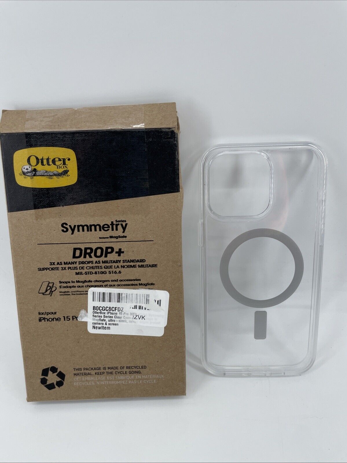 OtterBox SYMMETRY SERIES Case for Apple iPhone 15 Pro Max - Clear