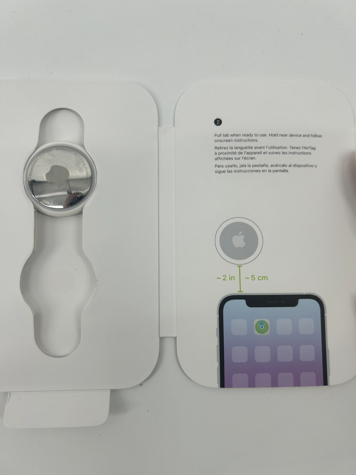 Apple AirTag White Air Tag (3 Pack) - 100% authentic - Tested - Reset