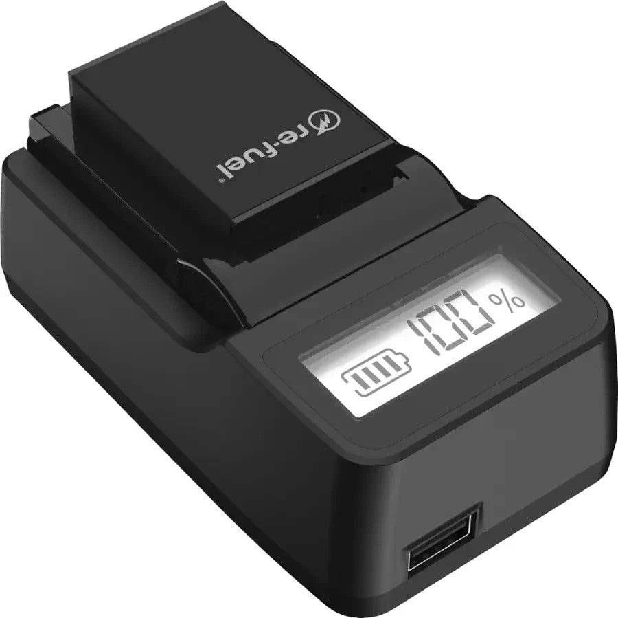 Digipower - DSLR/Mirrorless Camera Travel Charger with LCD battery