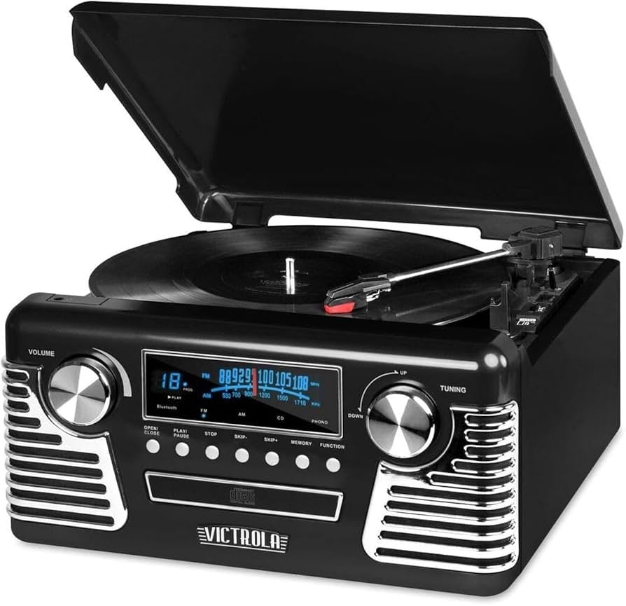 Victrola Haley 50's Retro Bluetooth Record Player & Multimedia Center