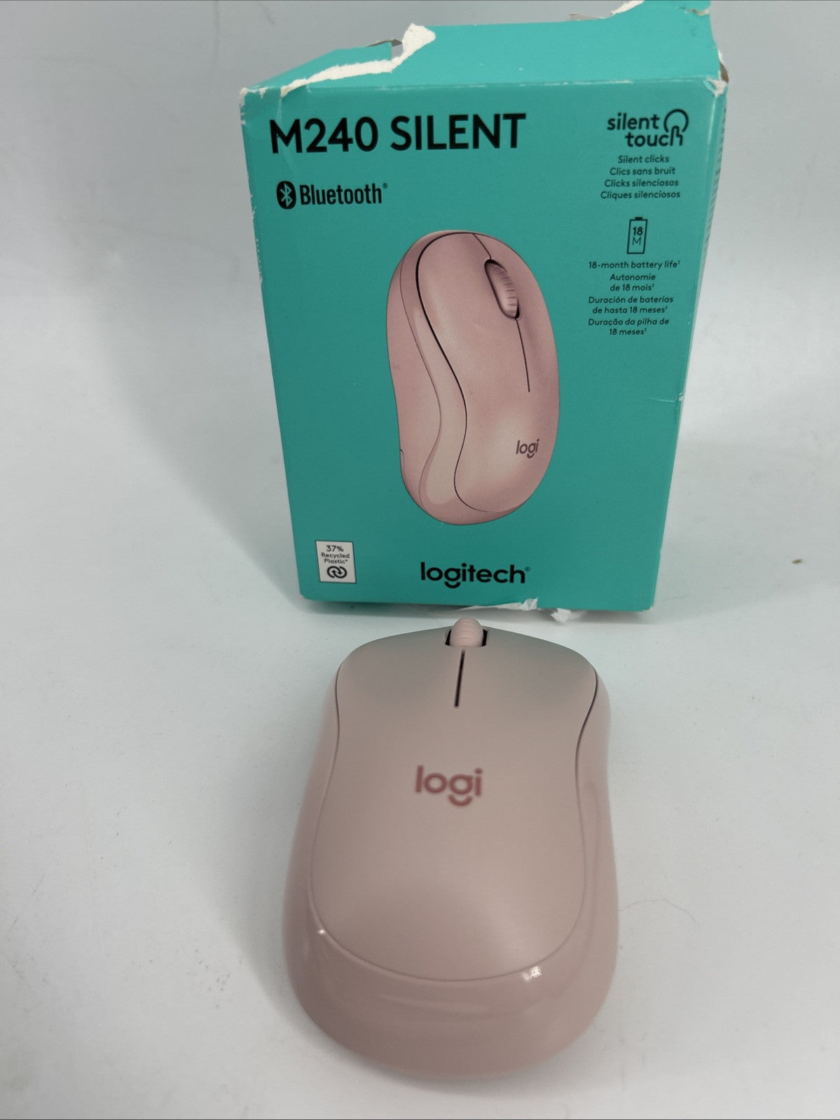 Logitech - M240 Silent Wireless Mouse - Rose 910-007117