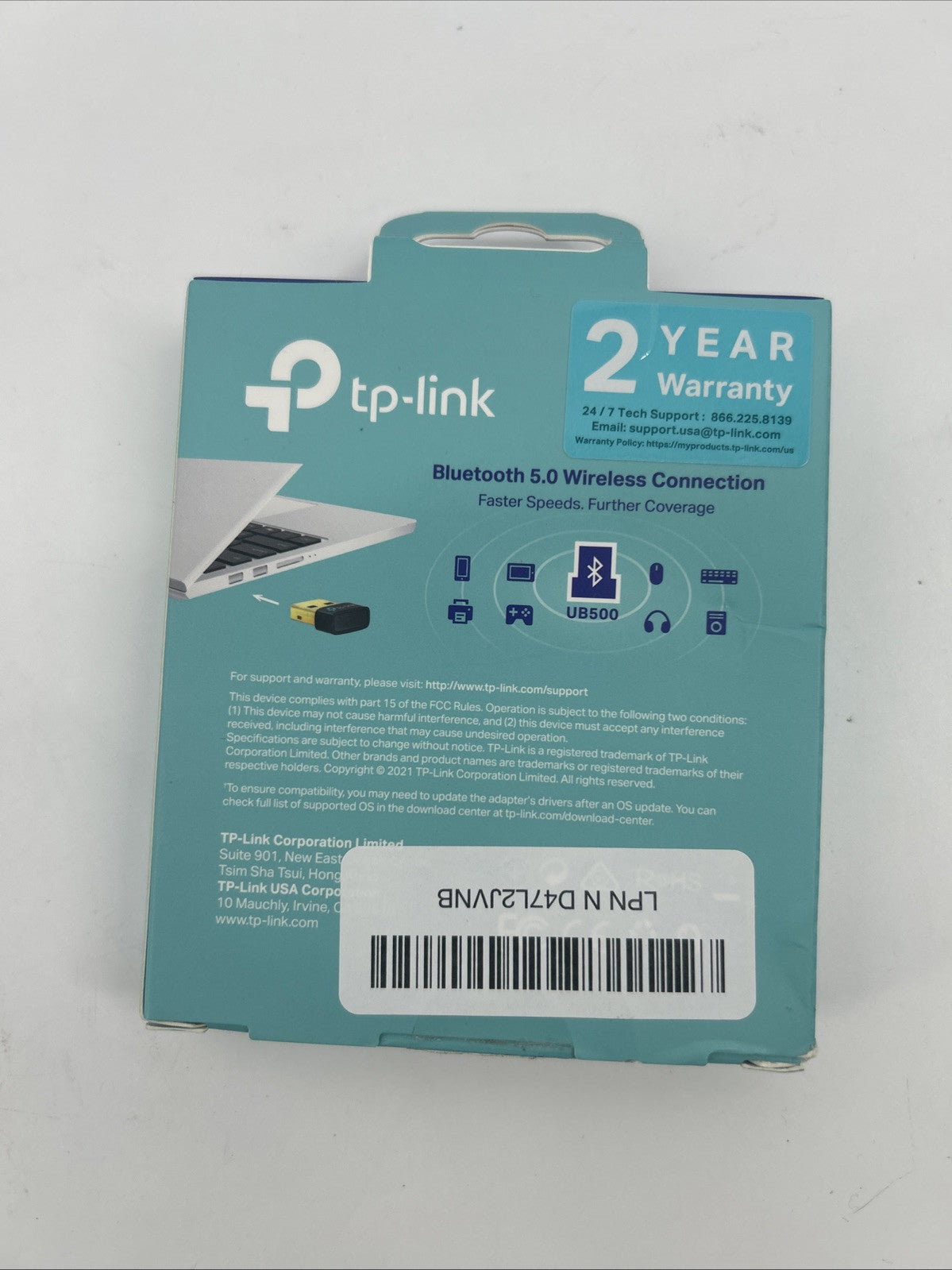 Tp-link Bluetooth 5.0 Nano Usb Adapter Model UB500