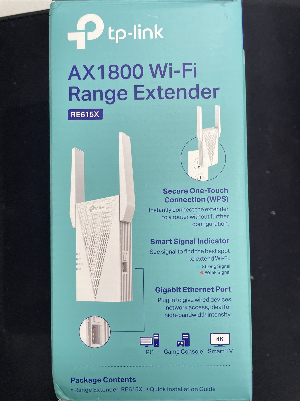 TP-Link AX1800 RE615X WiFi 6 Range Extender Dual Band Wireless Repeater
