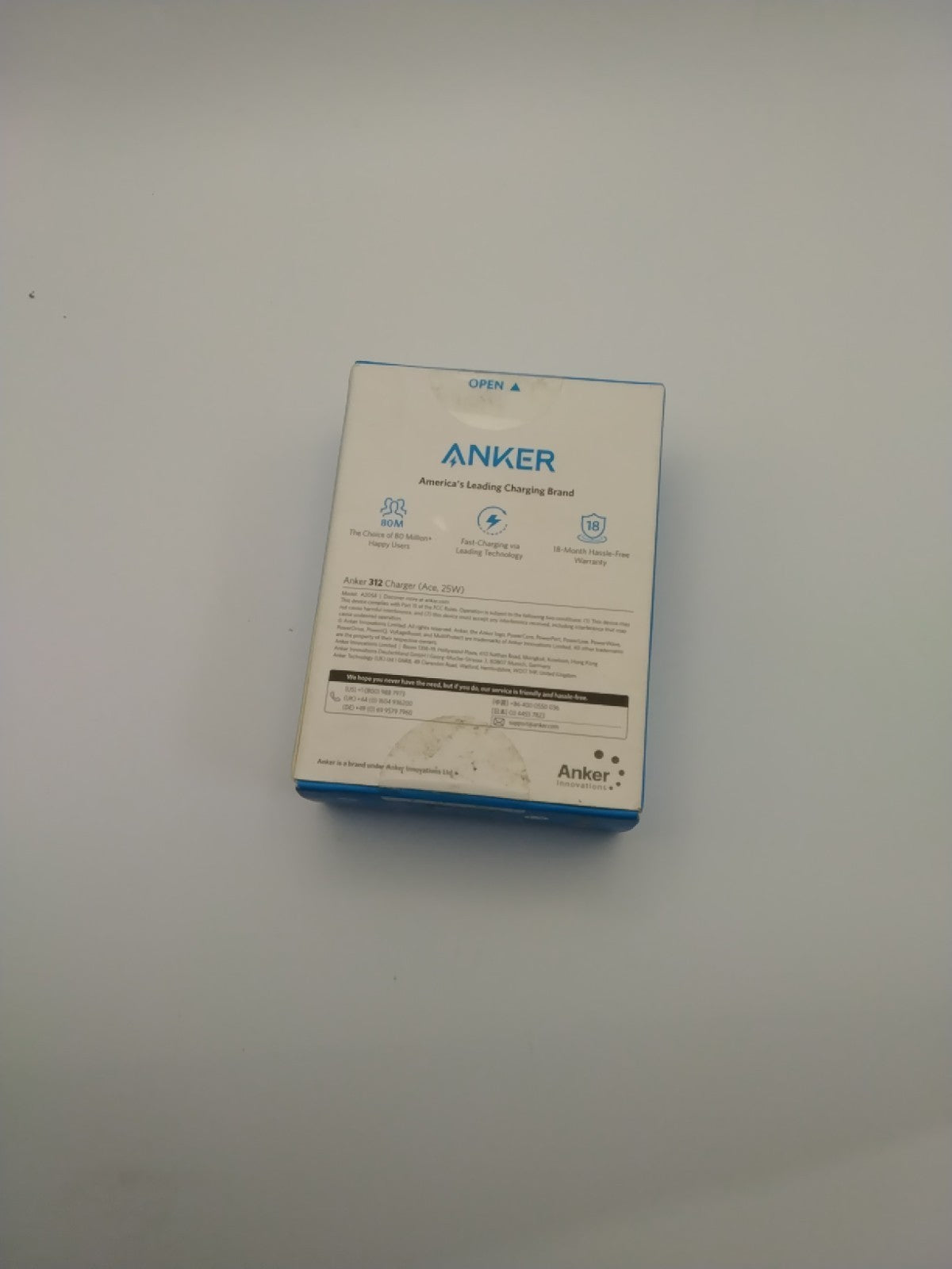 25W USB C Super Fast Charger, 312 Charger, Anker Ace Foldable (FACTORY SEALED)