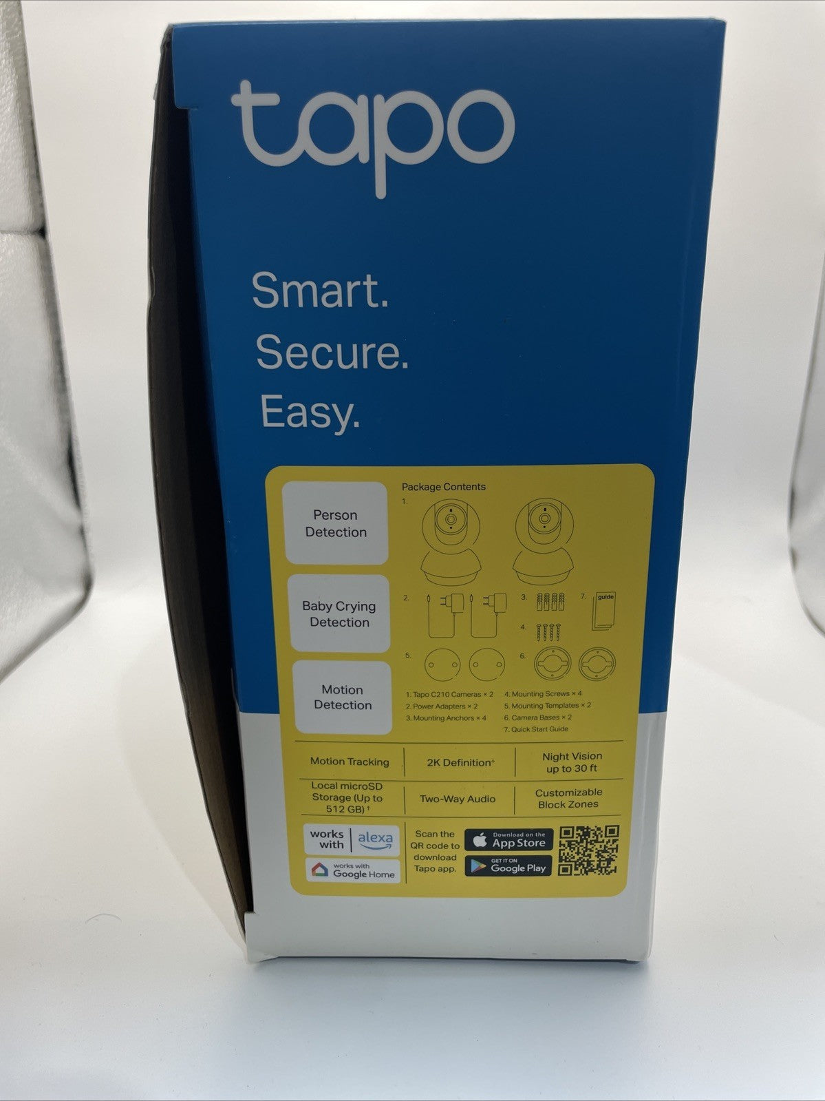 Tapo 2K Pan/Tilt Security Camera for Baby Monitor, Dog Camera Motion Detection