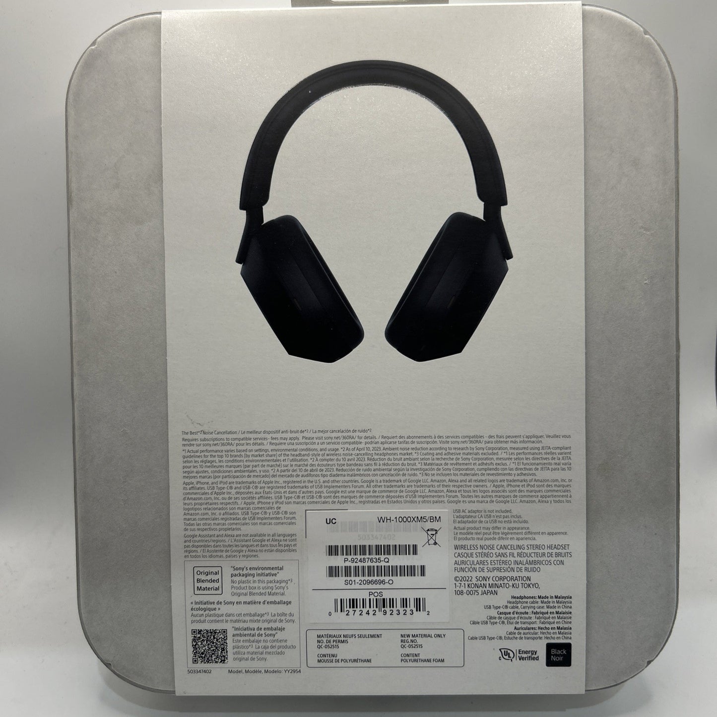 Sony WH-1000XM5 Wireless Noise Canceling Headphones - Black