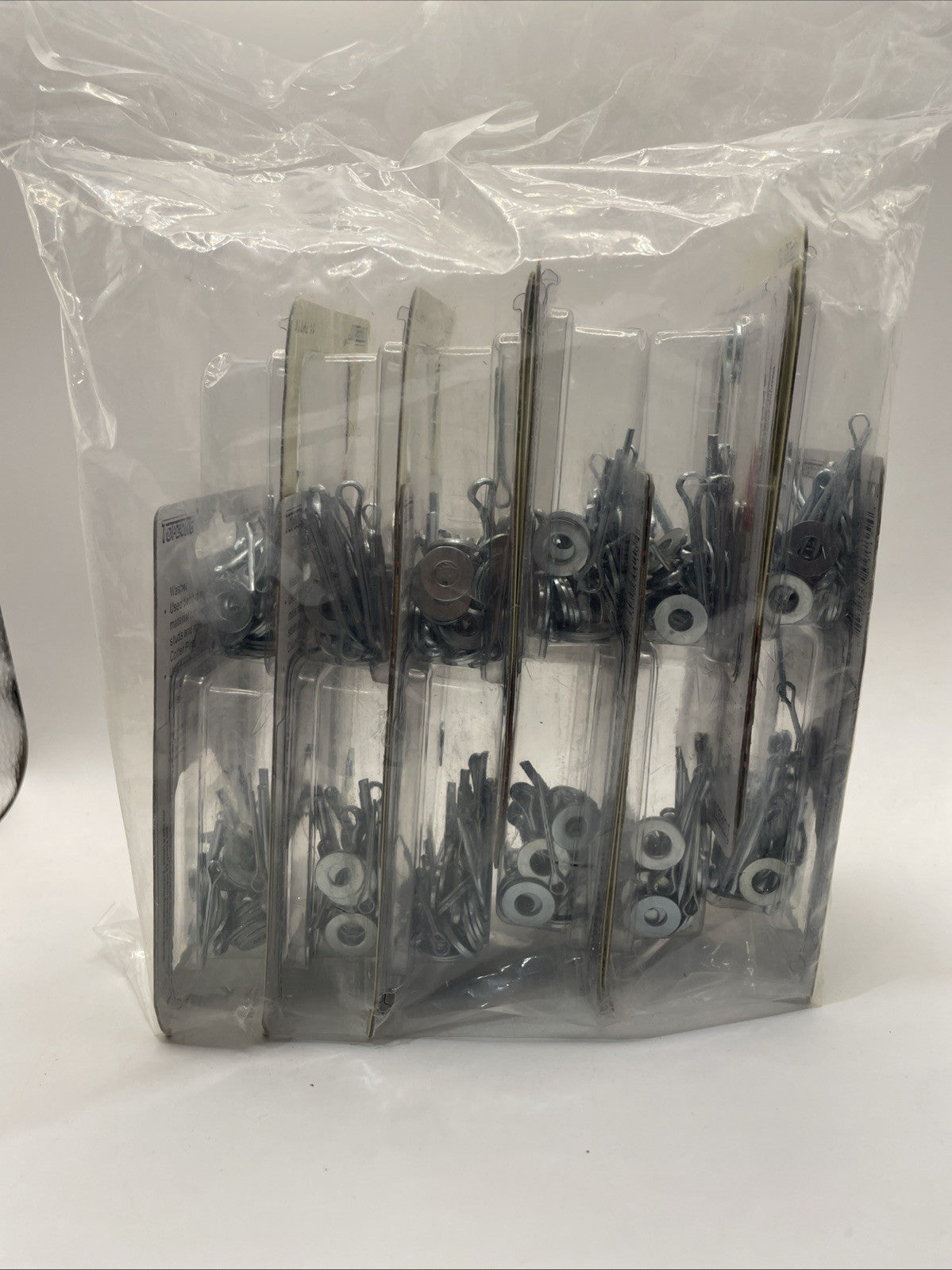 Top zone  50 Pcs Flat Washer & Cotter Pins Reusable Storage Box 12 Pack Lot