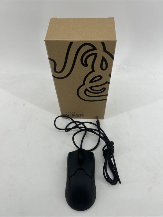Razer Viper Wired Optical Gaming Mouse - Black with Chroma RGB Lighting - Used