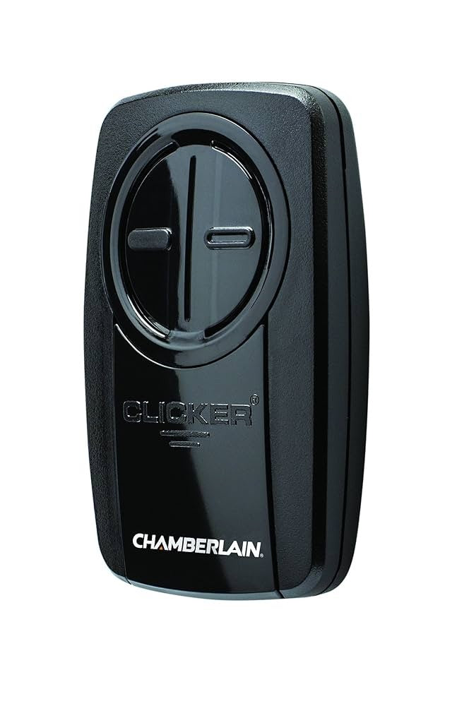 Chamberlain KLIK5U-BK2 Garage Door Opener, Universal Remote Control, Black