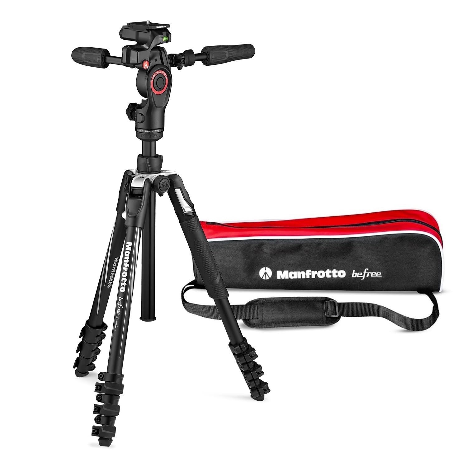 Manfrotto Befree 3-Way Live Advanced Camera Tripod kit, Aluminium Travel Tripod