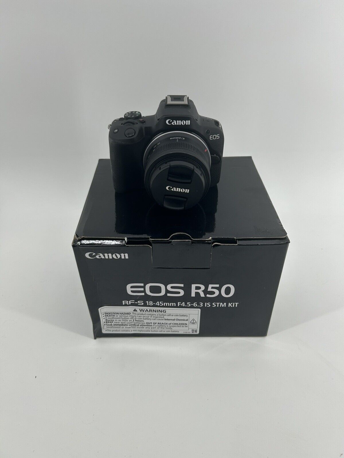 Canon EOS R50 4K Video Mirrorless Camera with RF-S 18-45mm f/4.5-6.3 IS STM Lens