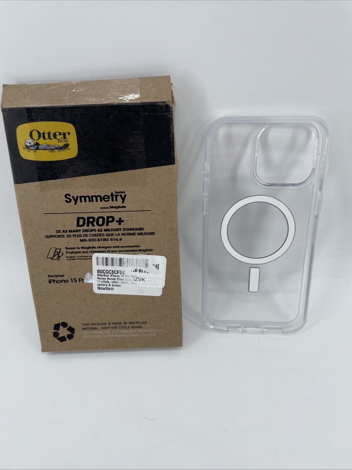 OtterBox SYMMETRY SERIES Case for Apple iPhone 15 Pro Max - Clear