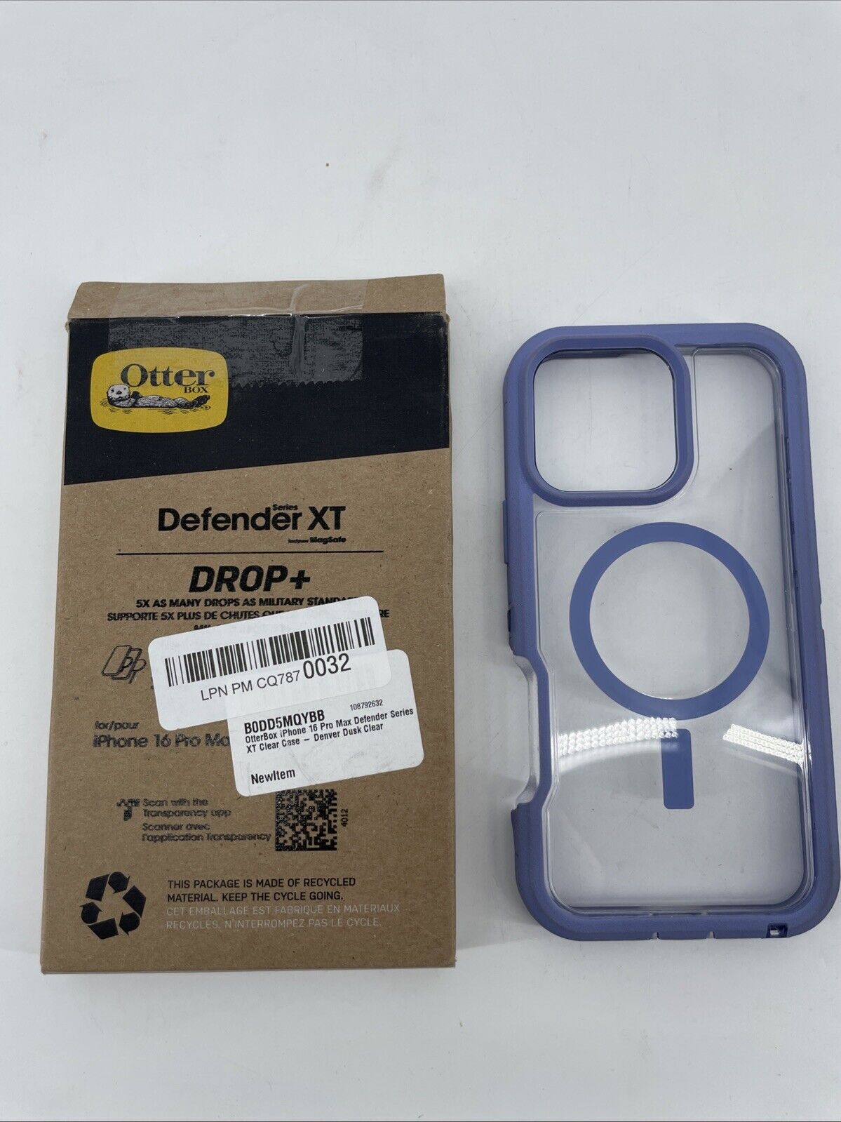 OtterBox iPhone 16 Pro Max Defender Series XT Clear Case - Denver Dusk Clear