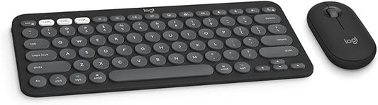 Logitech Pebble 2 Combo for Mac, Wireless Keyboard and Mouse, Slim, Quiet and Po