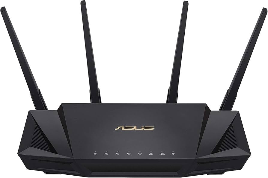 ASUS RT-AX3000 Ultra-Fast Dual Band Gigabit Wireless Router - Next Gen WiFi 6