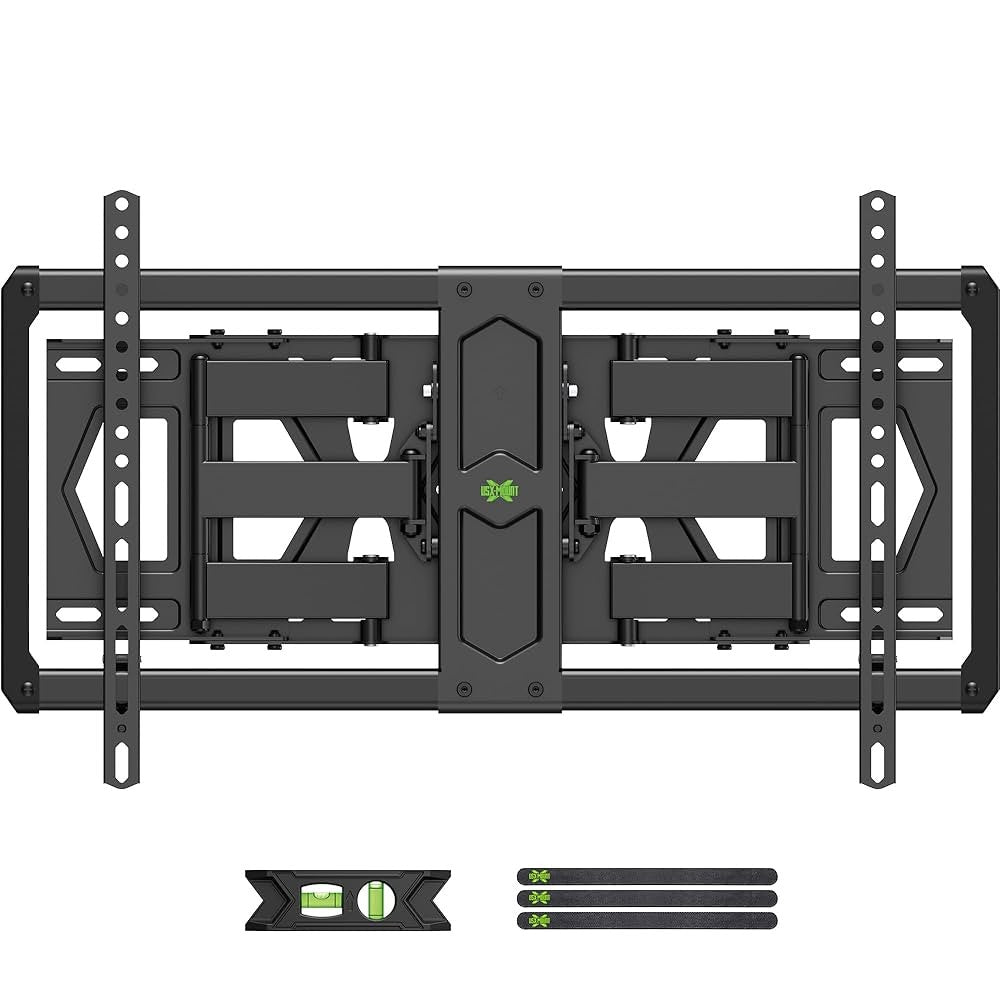 USX MOUNT Ultra-Slim Full Motion TV Wall Mount for 37-90 inch Flat Screen/LED/4K
