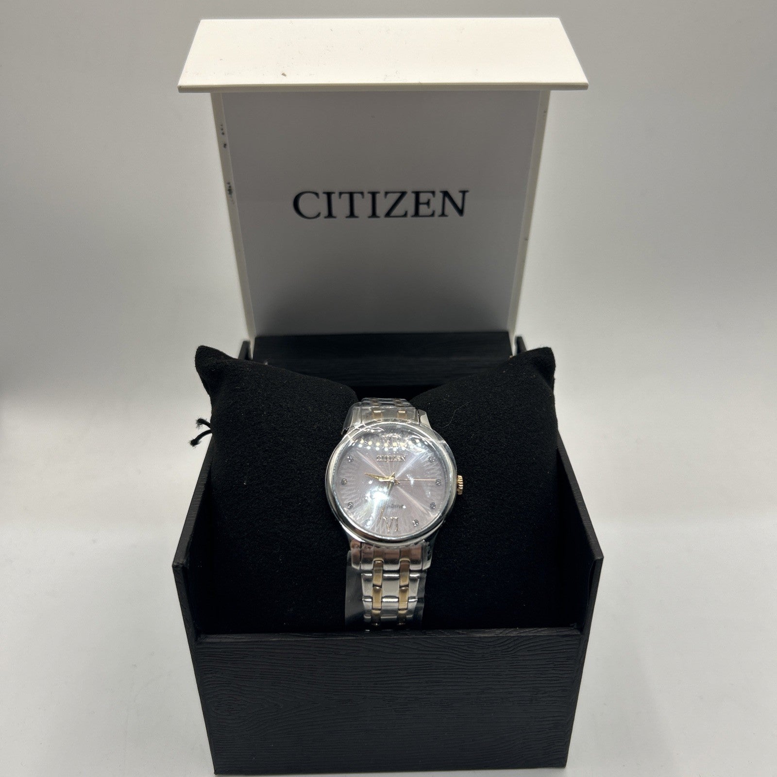 CITIZEN Eco-Drive CLASSIC Pink Dial Two-Tone Women's Watch EM0897-51X MSRP: $375