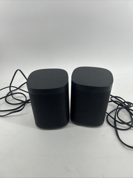 2 Pack Sonos  One SL Shadow Edition Wireless Smart Speaker- Used