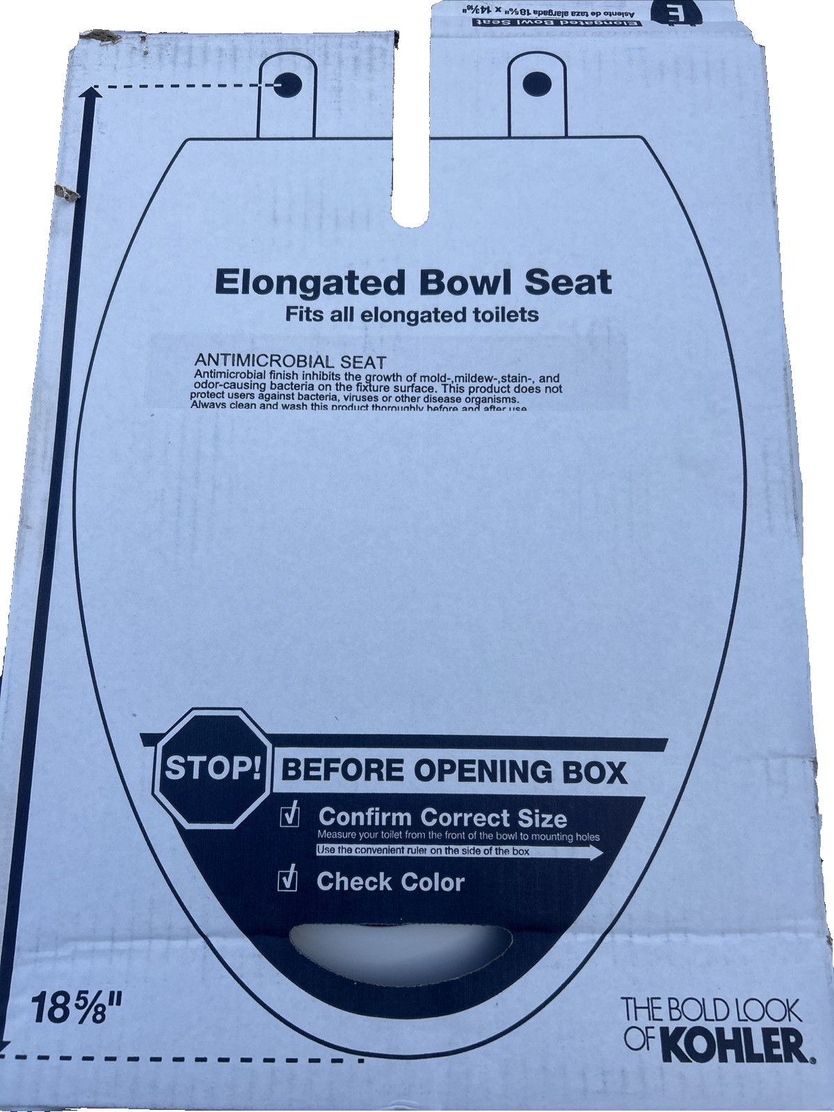 Kohler - Elongated - Toilet Seat - REC35819-A-0 - 18 5/8" x 14 3/16"- White