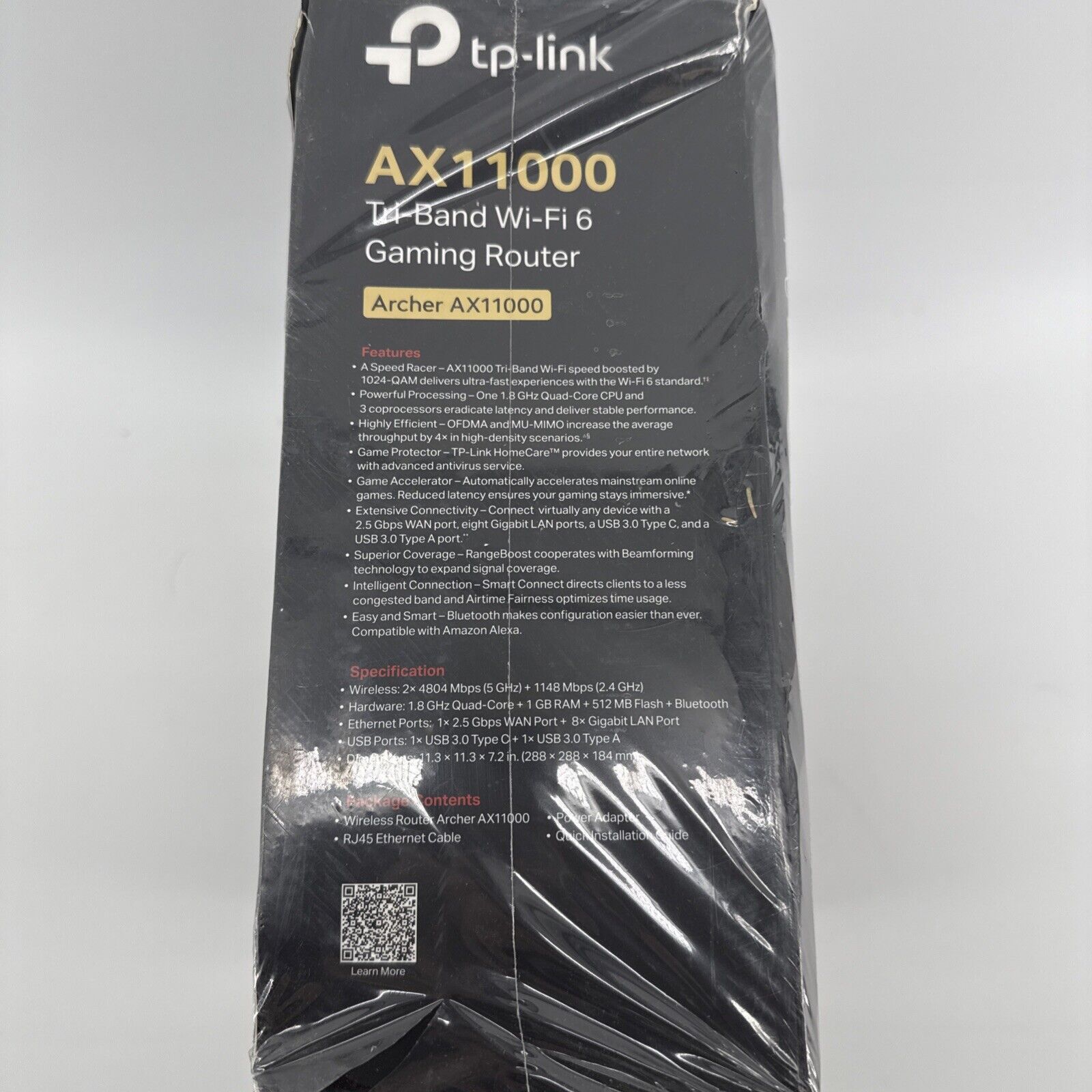 TP-LINK Archer AX11000 Tri-Band Wi-Fi 6 Gaming Router - Black/Red