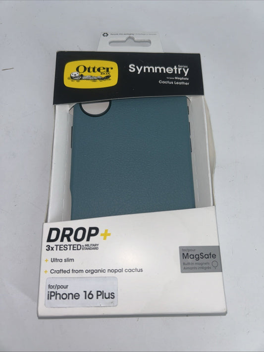 Otterbox Symmetry Cactus Leather MagSafe Series Apple iPhone 16 Plus Green