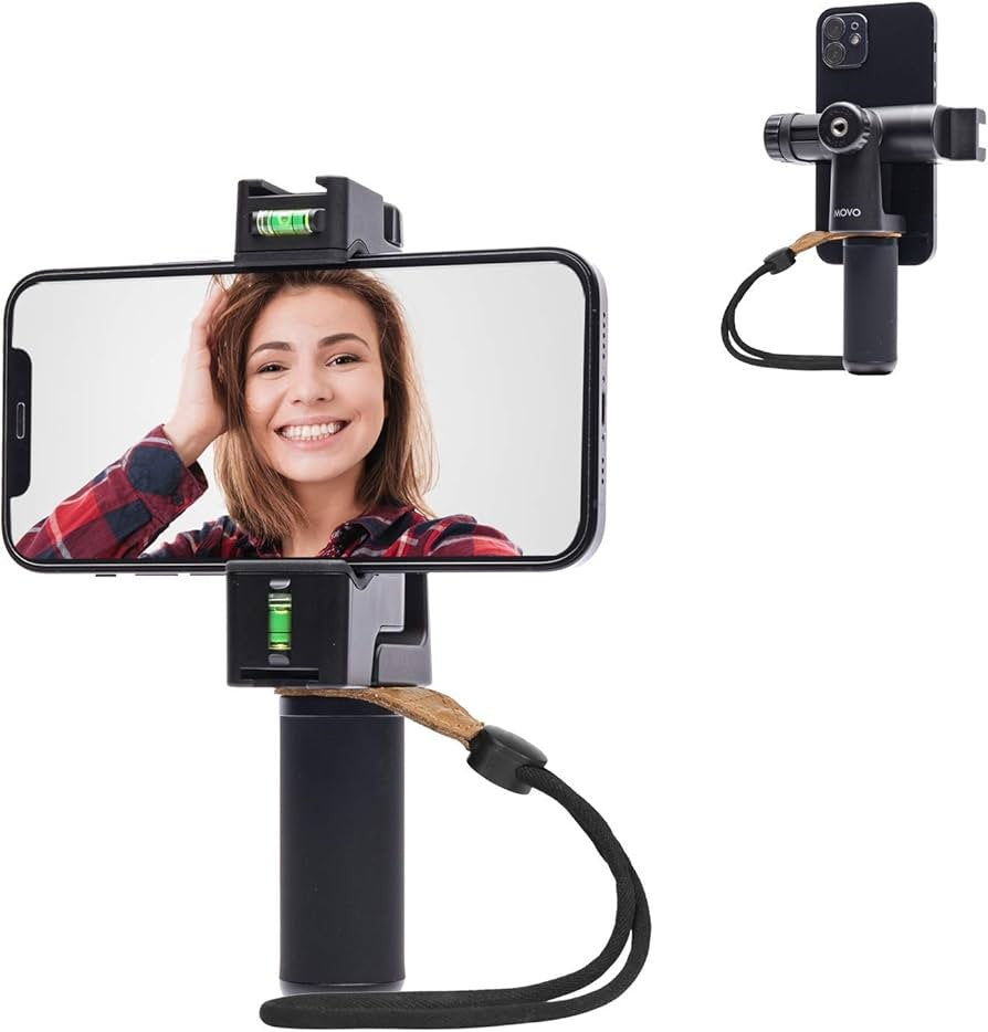 Movo PR-3 Rotating Smartphone Grip Handle Rig with Vertical and Horizonal
