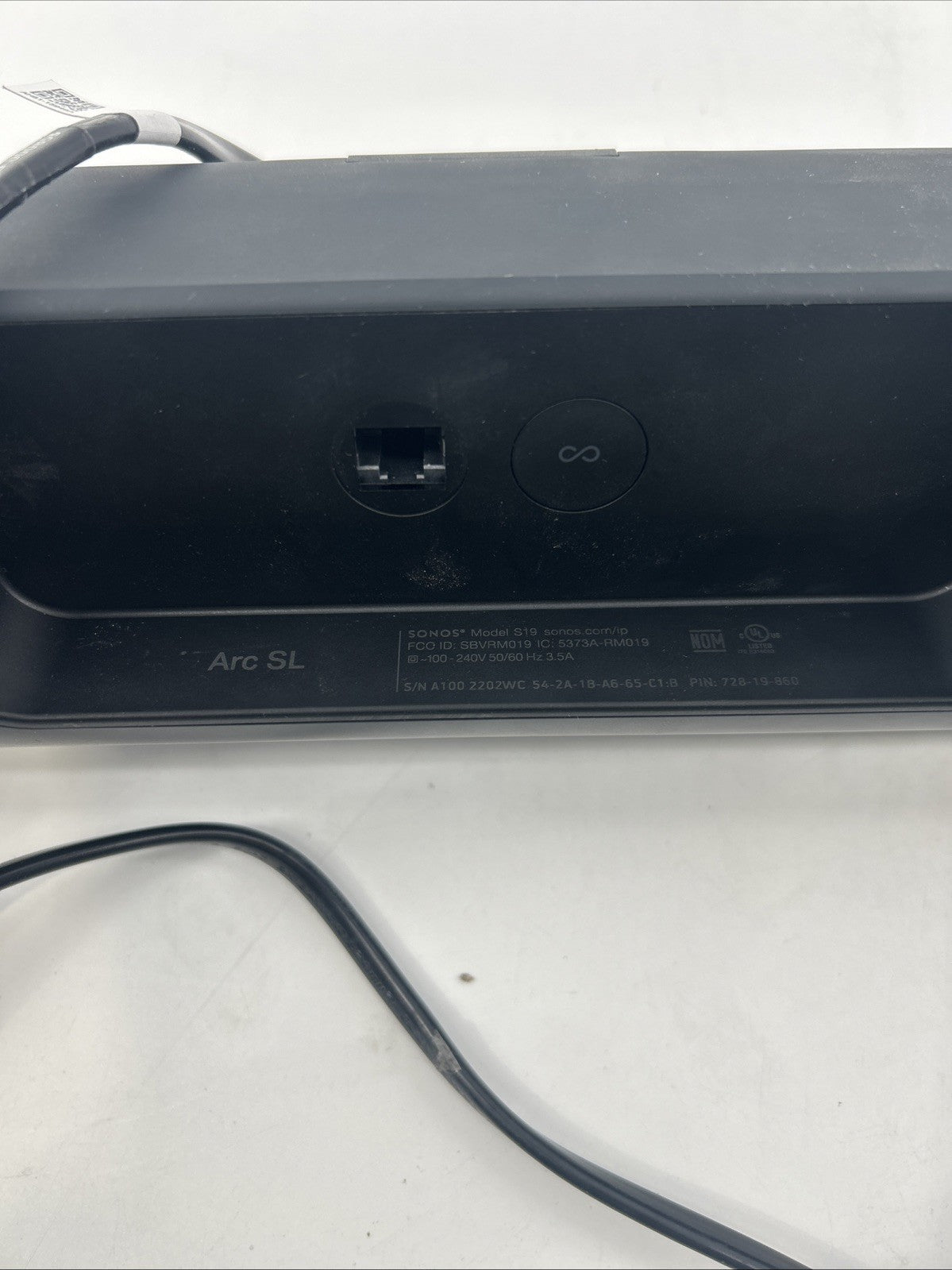 Sonos Arc SL Soundbar Dolby Atmos - Shadow Edition- Used great