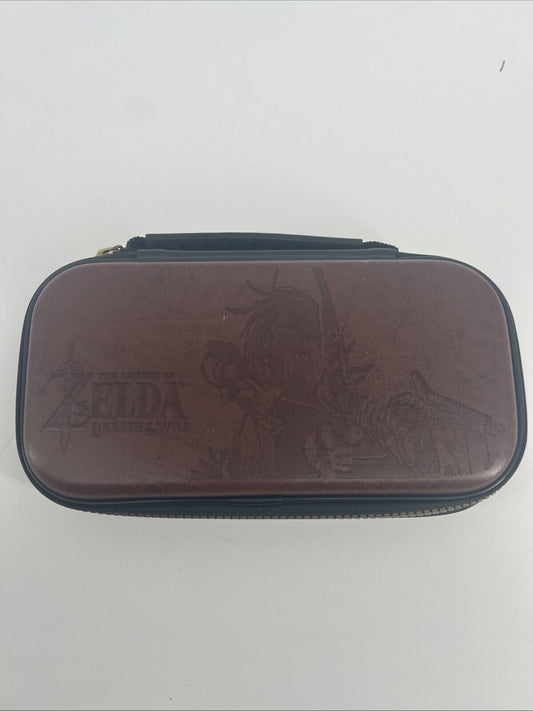 Nintendo Switch Lite Deluxe Leather Travel Case- Legends of Zelda BOTW-NEW. (M3)