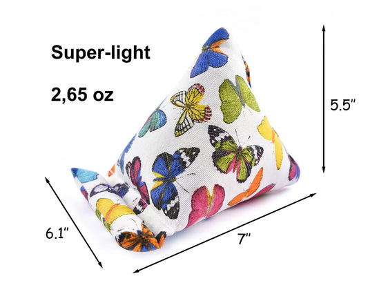 STEPHAN AND THEODORE Handmade Phone Pillow Holder - The Wedge Mobile Device