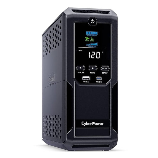 CyberPower CP1500AVRLCD3 Intelligent LCD UPS System, 1500VA/900W, 12 Outlets