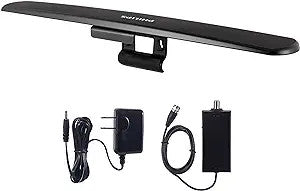 Philips Hover HD Amplifed Indoor TV Antenna, Mount to TV - Black