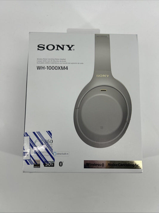 Sony WH-1000XM4 Wireless Over-Ear Headphones- Silver