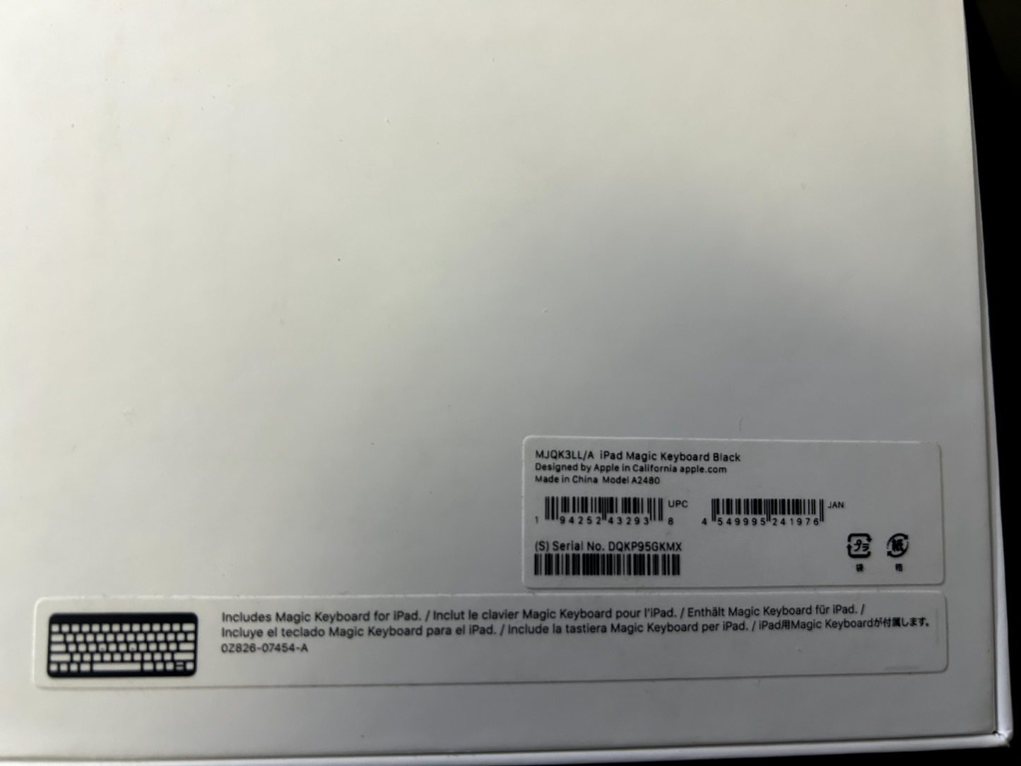 Apple Magic Keyboard for iPad Pro 12.9‑inch 3rd, 4th, 5th, 6th Gen Black a2480