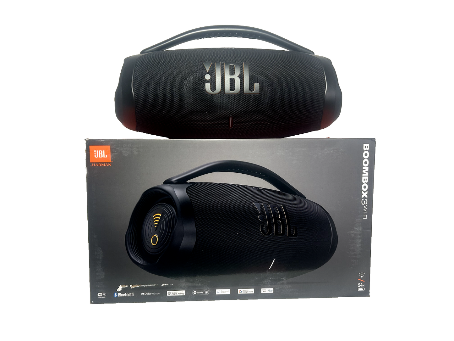JBL Boombox 3 Portable Bluetooth Speaker - Black - Rechargeable