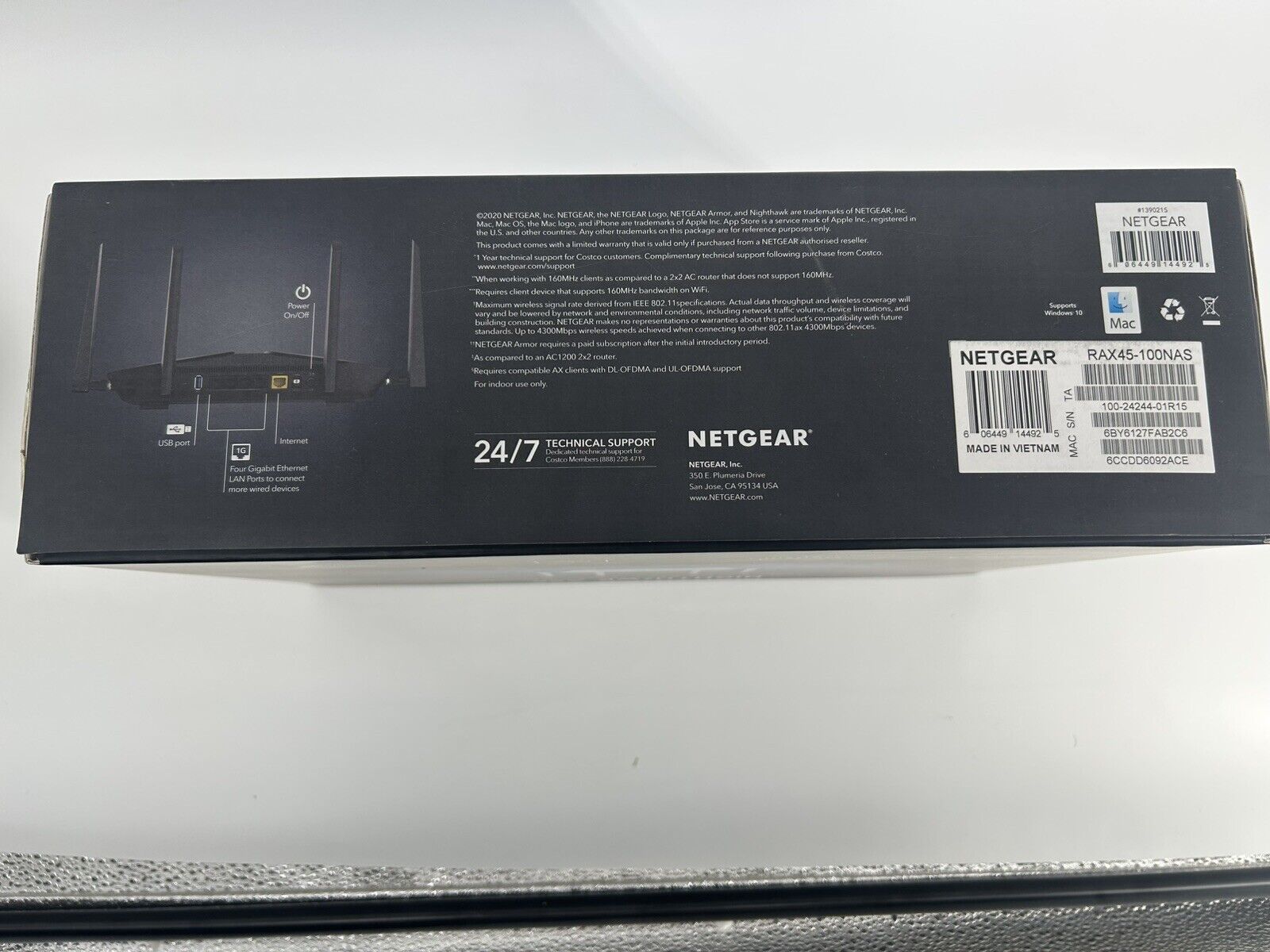 NETGEAR Nighthawk AX6 RAX45 Dual-Band Wi-Fi 6 Router