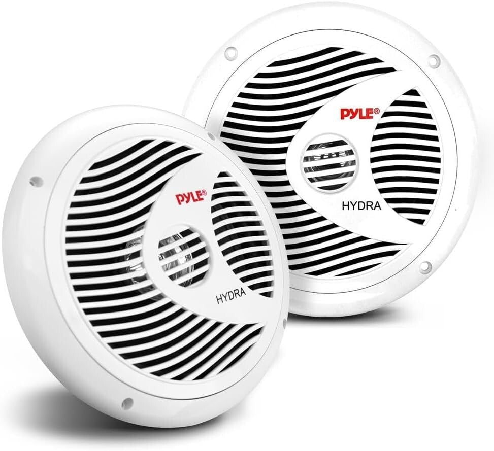 Pyle Marine Speakers, Boat Speakers, Marine Speaker, 8" 180W Waterproof, 4 Ohm