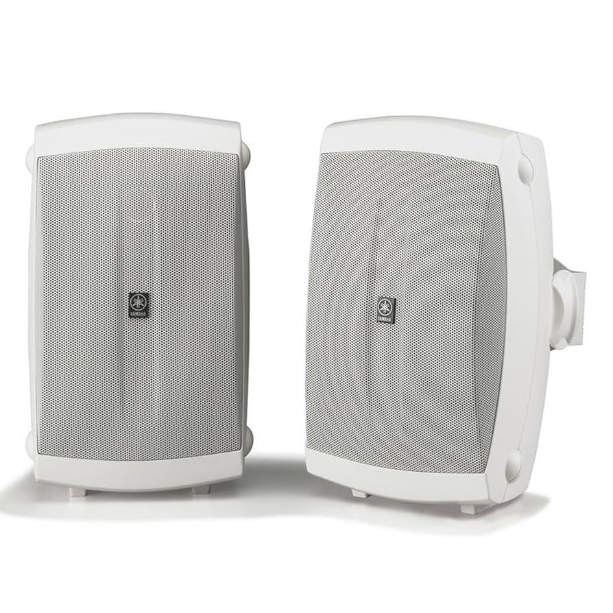 Yamaha Audio NS-AW150W 2-Way Indoor/Outdoor Speakers Pair, White