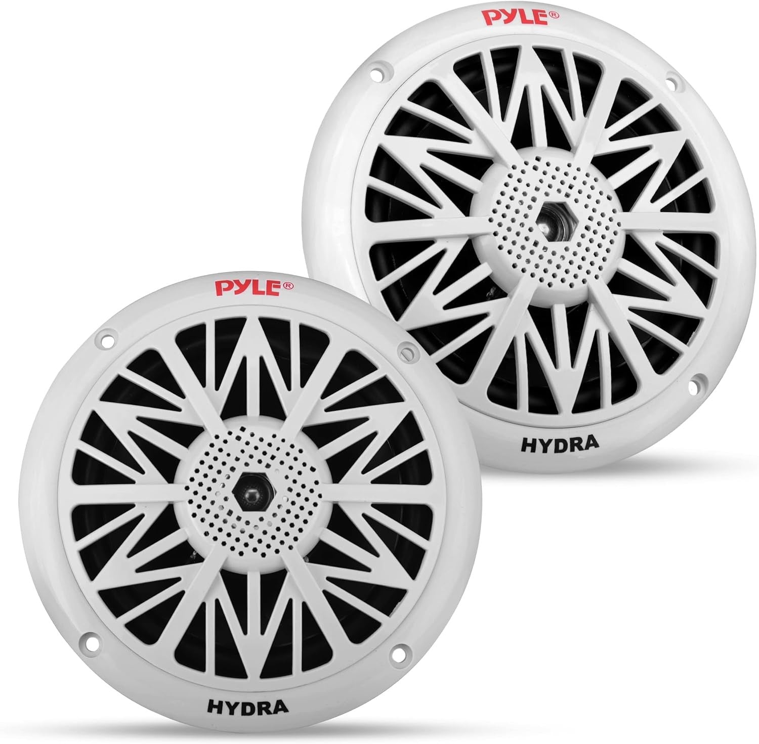 Pyle 5.25 Inch Dual Marine Speakers - 2 Way Waterproof and Weather Resistant Out
