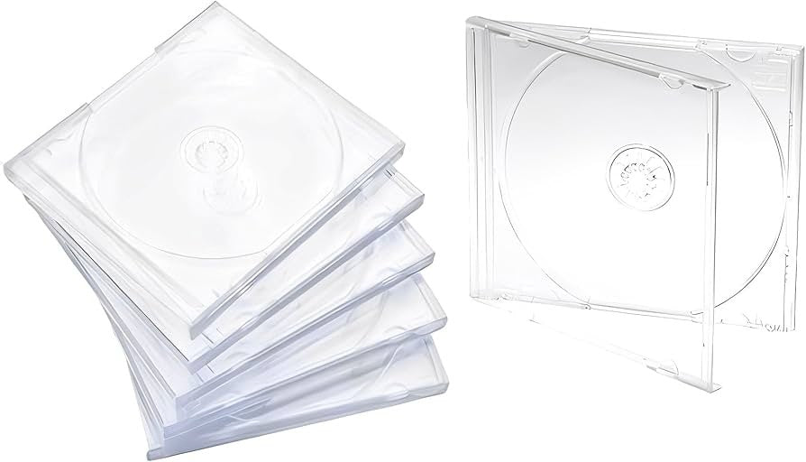 Maxtek 10.4 mm Standard Single Clear CD Jewel Case with Assembled Clear Tray